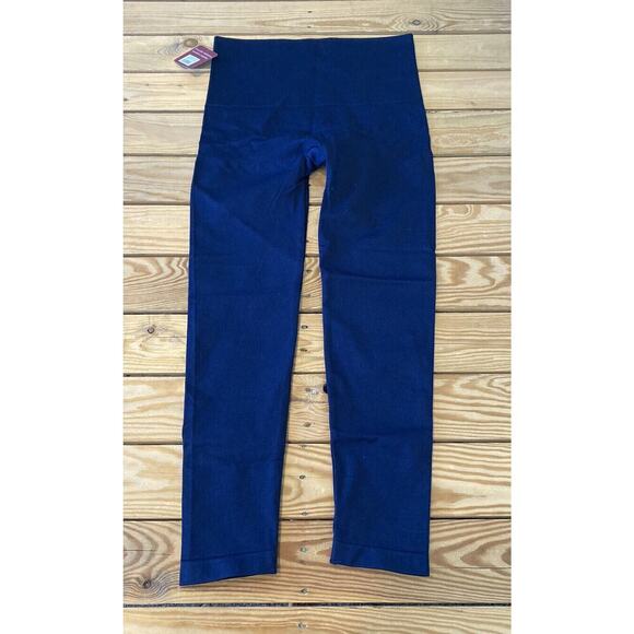 NWT Anti. Everyday Solutions Seamless Leggings Size Large Women’s Navy - Picture 2 of 9